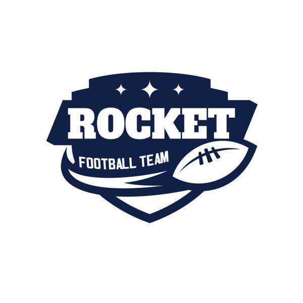 Rocket Football Team logo template Miniatura
