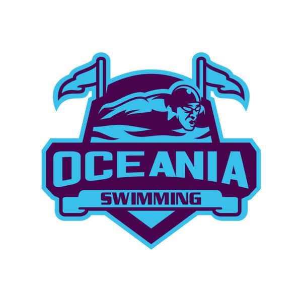 Oceania Swimming logo template Miniatura