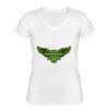 Playera Dama: Algodón Peinado Cuello V Miniatura