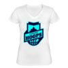 Playera Dama: Algodón Peinado Cuello V Miniatura