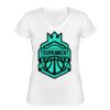 Playera Dama: Algodón Peinado Cuello V Miniatura