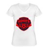 Playera Dama: Algodón Peinado Cuello V Miniatura