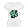 Playera Dama: Algodón Peinado Cuello V Miniatura