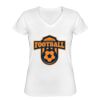 Playera Dama: Algodón Peinado Cuello V Miniatura