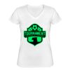 Playera Dama: Algodón Peinado Cuello V Miniatura