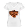 Playera Dama: Algodón Peinado Cuello V Miniatura