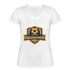 Playera Dama: Algodón Peinado Cuello V Miniatura