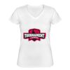 Playera Dama: Algodón Peinado Cuello V Miniatura