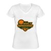Playera Dama: Algodón Peinado Cuello V Miniatura