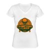 Playera Dama: Algodón Peinado Cuello V Miniatura