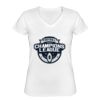 Playera Dama: Algodón Peinado Cuello V Miniatura