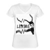 Playera Dama: Algodón Peinado Cuello V Miniatura
