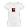 Playera Dama: Algodón Peinado Cuello V Miniatura