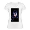 Playera Dama: Algodón Peinado Cuello V Miniatura