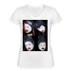 Playera Dama: Algodón Peinado Cuello V Miniatura