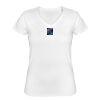 Playera Dama: Algodón Peinado Cuello V Miniatura
