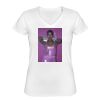 Playera Dama: Algodón Peinado Cuello V Miniatura
