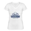 Playera Dama: Algodón Peinado Cuello V Miniatura