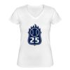 Playera Dama: Algodón Peinado Cuello V Miniatura