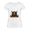 Playera Dama: Algodón Peinado Cuello V Miniatura