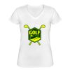 Playera Dama: Algodón Peinado Cuello V Miniatura