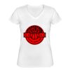 Playera Dama: Algodón Peinado Cuello V Miniatura
