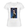 Playera Dama: Algodón Peinado Cuello V Miniatura