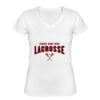 Playera Dama: Algodón Peinado Cuello V Miniatura
