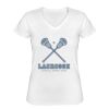 Playera Dama: Algodón Peinado Cuello V Miniatura