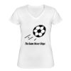 Playera Dama: Algodón Peinado Cuello V Miniatura