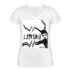Playera Dama: Algodón Peinado Cuello V Miniatura
