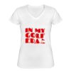 Playera Dama: Algodón Peinado Cuello V Miniatura