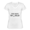 Playera Dama: Algodón Peinado Cuello V Miniatura