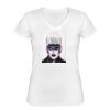 Playera Dama: Algodón Peinado Cuello V Miniatura