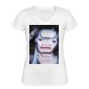 Playera Dama: Algodón Peinado Cuello V Miniatura