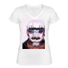 Playera Dama: Algodón Peinado Cuello V Miniatura