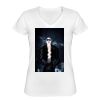 Playera Dama: Algodón Peinado Cuello V Miniatura