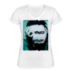 Playera Dama: Algodón Peinado Cuello V Miniatura